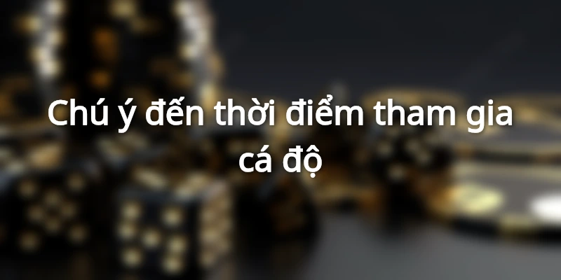 Chú ý thời điểm tham gia đá gà luôn thắng